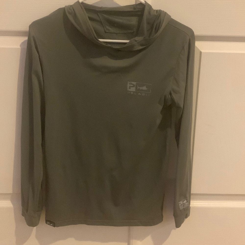 Boys Pelagic Aquatek Hooded Swim/Fishing Shirt